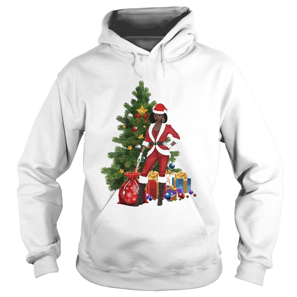 Black Women Santa Claus Style Christmas shirt Black Women Santa Claus Style Christmas shirt