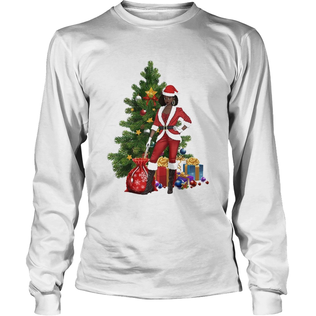 Black Women Santa Claus Style Christmas shirt Black Women Santa Claus Style Christmas shirt