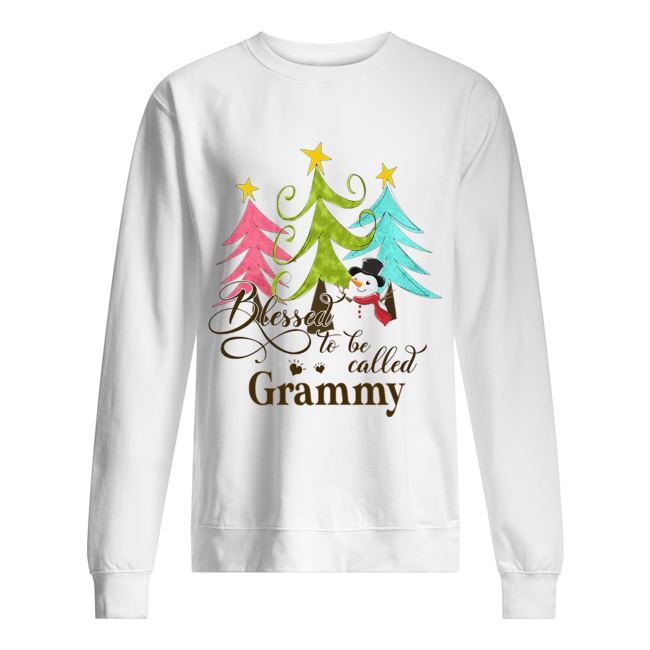 Blessed To Be Called Grammy Tree Snowman Christmas shirt Blessed To Be Called Grammy Tree Snowman Christmas shirt