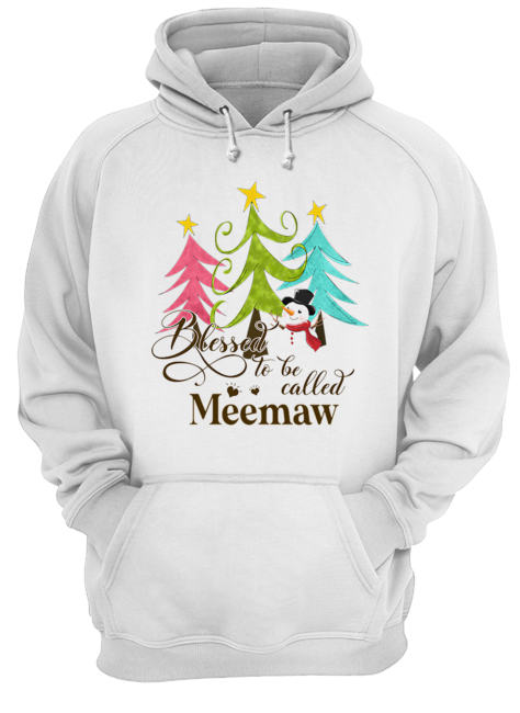 Blessed To Be Called Meemaw Tree Snowman Christmas shirt Blessed To Be Called Meemaw Tree Snowman Christmas shirt