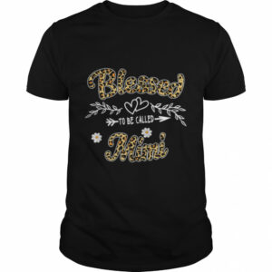 Blessed To Be Called Mimi Womens Leopard Mimi Mothers day T-Shirt