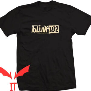 Blink 182 Dennys T-shirt Blink 182-Edging The Pit Men T-shirt