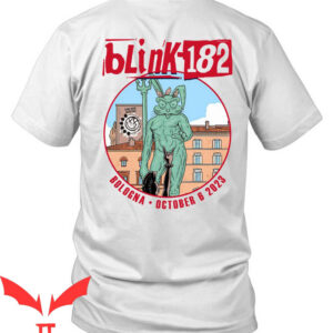 Blink 182 Dennys T-shirt Blink-182 Tour Europe Bologna