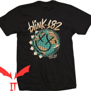 Blink 182 Dennys T-shirt Smiley World Tour 23 T-shirt