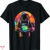 Blue Moon T-shirt Colorful Space