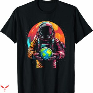 Blue Moon T-shirt Colorful Space
