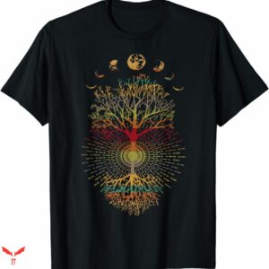 Blue Moon T-shirt Colorful Tree