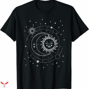 Blue Moon T-shirt Galaxy Black White