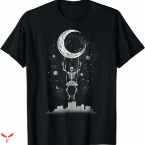 Blue Moon T-shirt Skull Moon