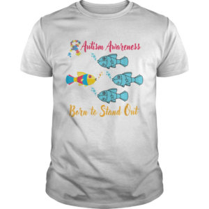 Born To Stand Out Puzzle Ribbon Cool Autism Awareness shirt