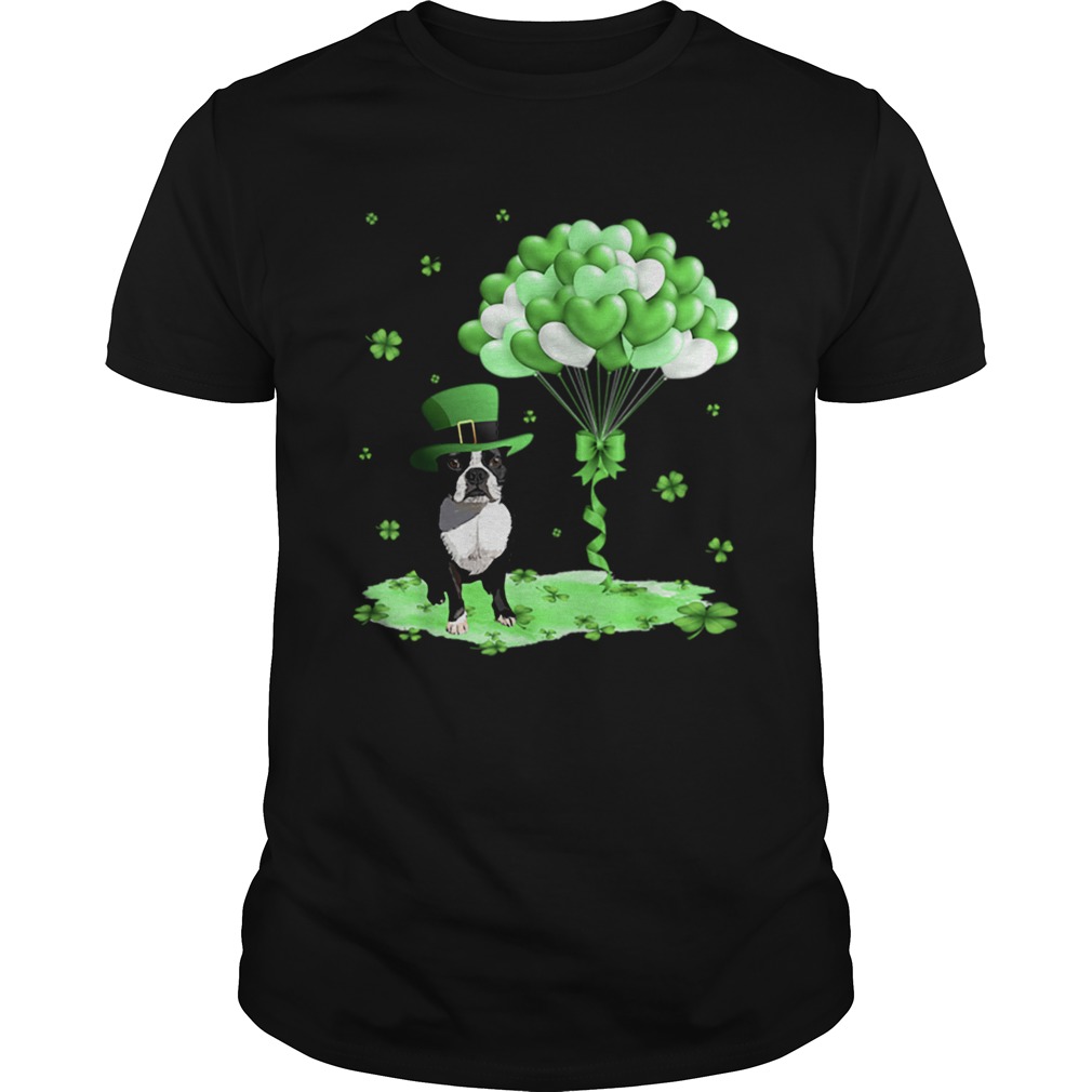 Boston Terrier Leprechaun Hat Shamrocks St Patricks Day shirt Boston Terrier Leprechaun Hat Shamrocks St Patricks Day shirt