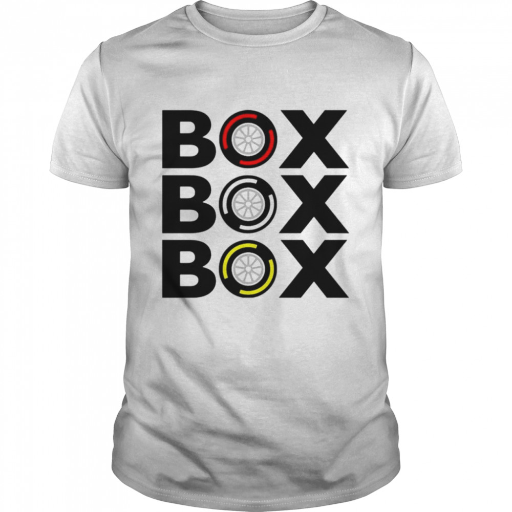Box Box Box F1 Tyre Compound shirt Box Box Box F1 Tyre Compound shirt