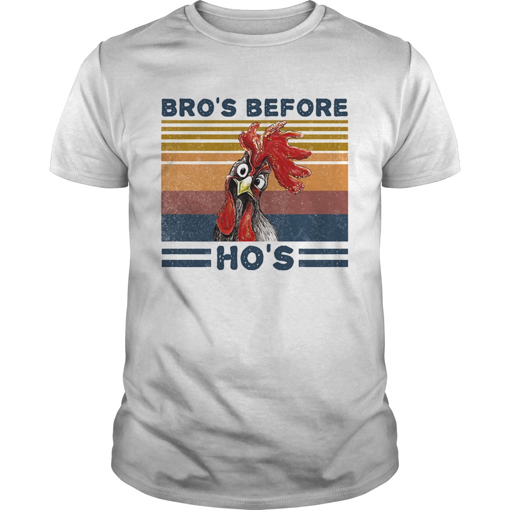 Bros Before Hos Chicken Vintage Retro shirt Bros Before Hos Chicken Vintage Retro shirt