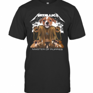 Bull Terrier Metallica Master Of Puppies T-Shirt