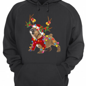 Bulldog Gorgeous Reindeer Crewneck Christmas shirt 3