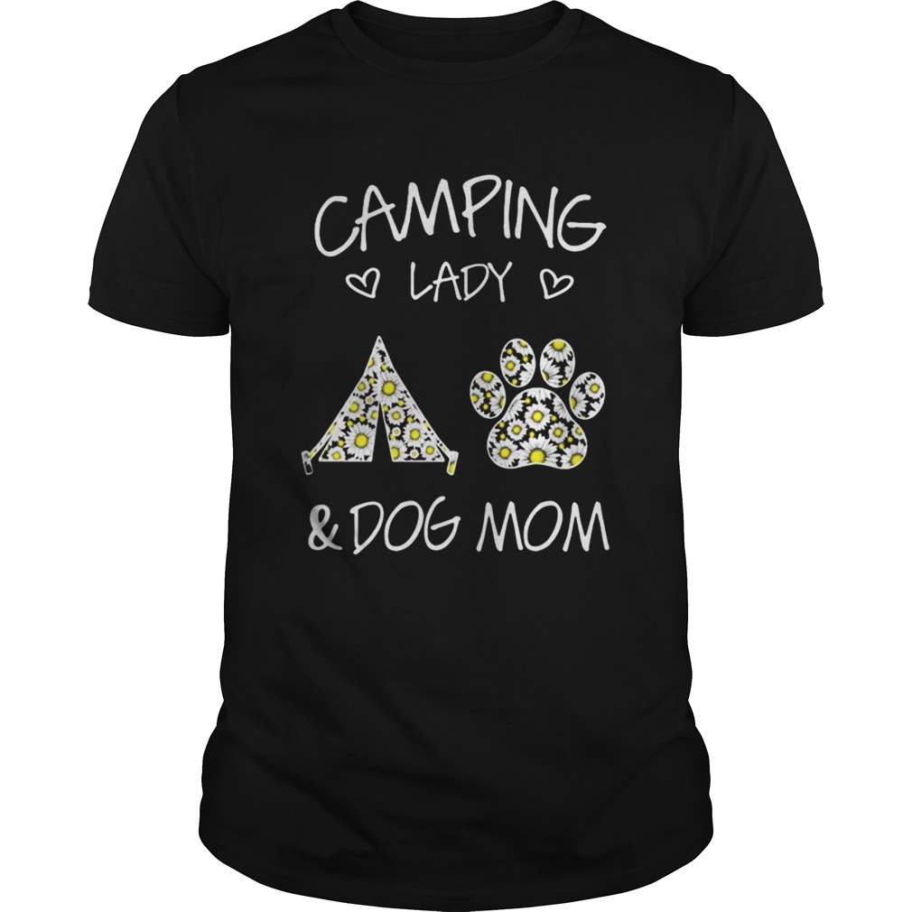 Camping Lady And Dog Mom shirt Camping Lady And Dog Mom shirt