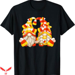 Candy Corn T-Shirt Charming Gnomes T-Shirt Trending