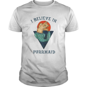 Cat I Believe In Purrmaid Sunset shirt