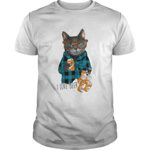 Cat I Love Beer shirt