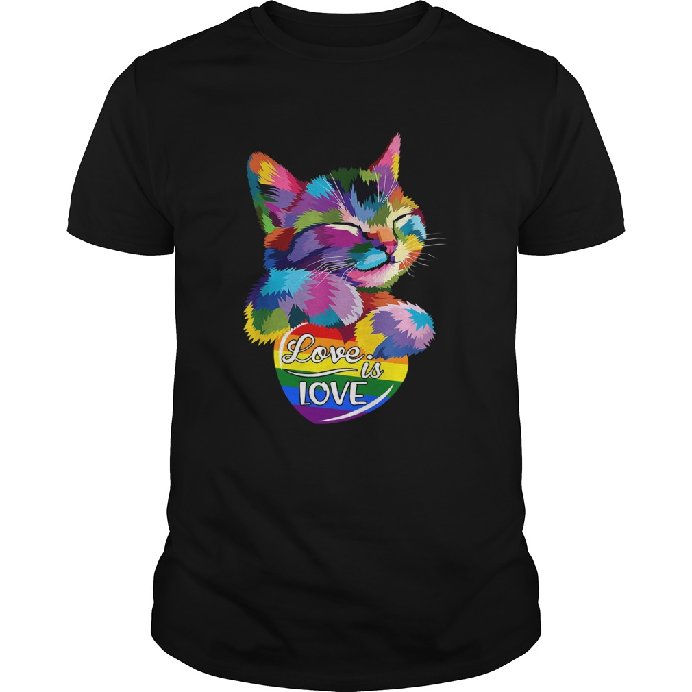 Cat LGBT Love Is Love shirt Cat LGBT Love Is Love shirt