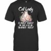 Cat Lady Classy Sassy And A Bit Smart Assy Flower T-Shirt