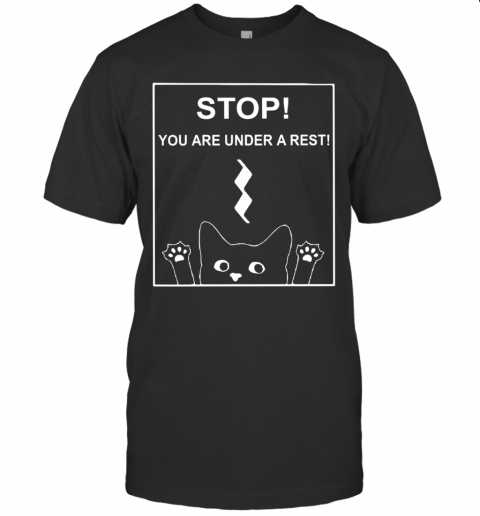 Cat Stop You Are Under A Rest T-Shirt Cat Stop You Are Under A Rest T-Shirt