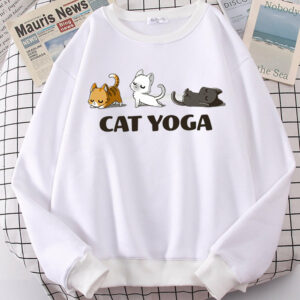Cat Yoga’ Adorable Cat Mom Sweatshirt