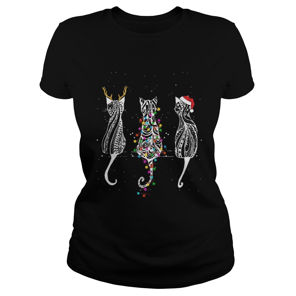 Cat reindeer santa Christmas shirt Cat reindeer santa Christmas shirt