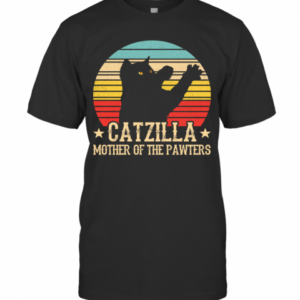 Catzilla Mother Of The Pawters Vintage T-Shirt
