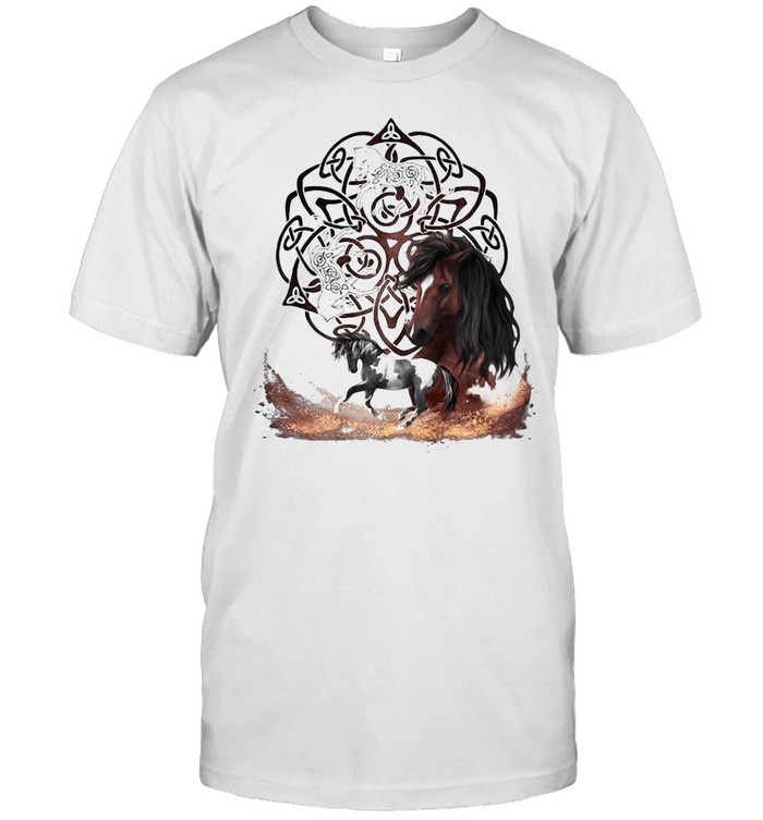 Celtic Knot Horse Men Women T-shirt Celtic Knot Horse Men Women T-shirt