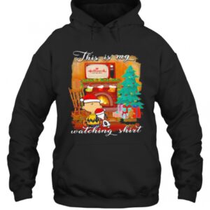 Charlie Brown And Snoopy This Is My Watching Ugly Christmas T Shirt 3