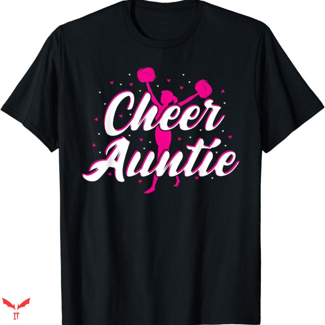 Cheer Aunt T-shirt Pink Heart Cheer Aunt T-shirt Pink Heart