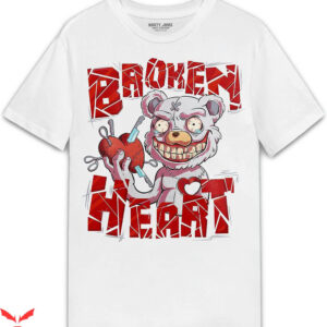 Cherry 11s T-Shirt Broken Bear Heart T-Shirt
