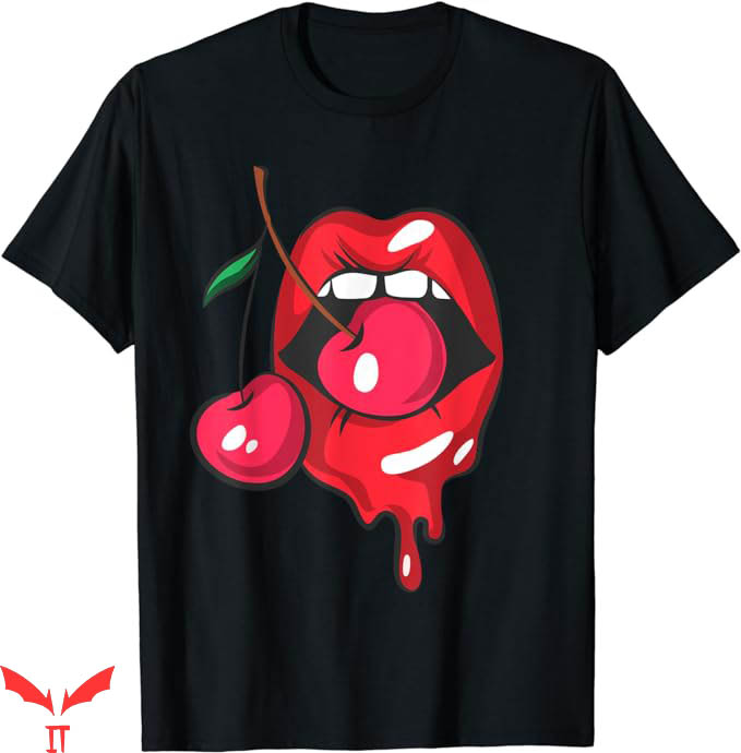 Cherry Red T-Shirt Sexy Cherry Lips T-Shirt Trending Cherry Red T-Shirt Sexy Cherry Lips T-Shirt Trending
