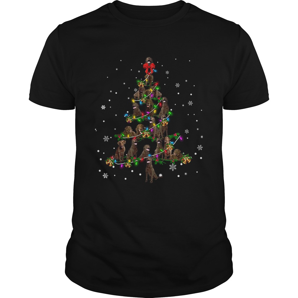 Chesapeake Bay Retriever Christmas Tree TShirt Chesapeake Bay Retriever Christmas Tree TShirt