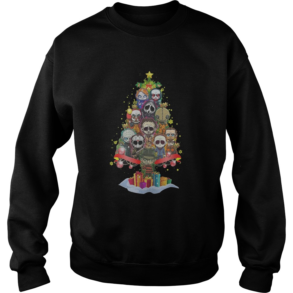Chibi horror movie characters christmas tree shirt Chibi horror movie characters christmas tree shirt