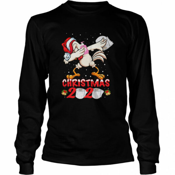 Chicken Dabbing Wear Santa Hat 2020 Toilet Paper Covid 19 Christmas shirt