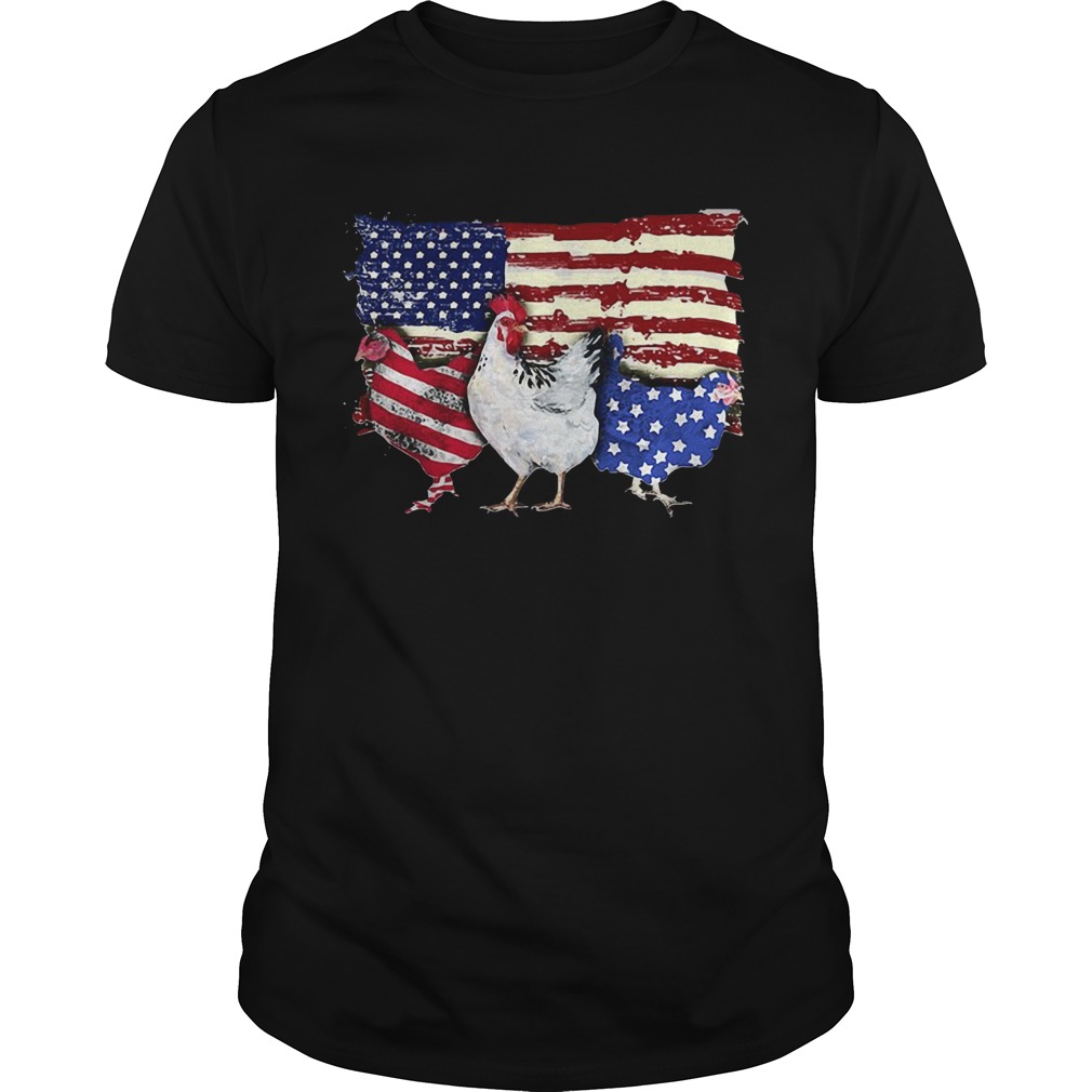 Chickens 2 flag US American flag Independence Day veteran shirt Chickens 2 flag US American flag Independence Day veteran shirt