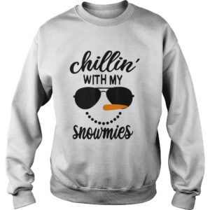 Chillin With My Snowmies Snowman Christmas shirt 3