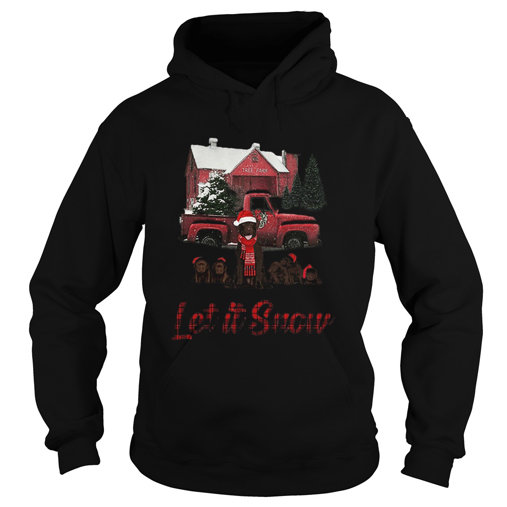 Chocolate Labrador Let It Snow Christmas shirt Chocolate Labrador Let It Snow Christmas shirt