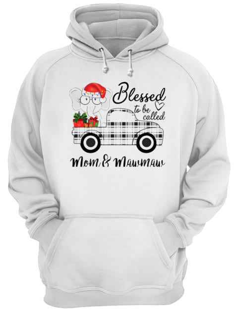 Christmas Blessed To Be Called Mom & Mawmaw Elephant Truck T-Shirt Christmas Blessed To Be Called Mom & Mawmaw Elephant Truck T-Shirt
