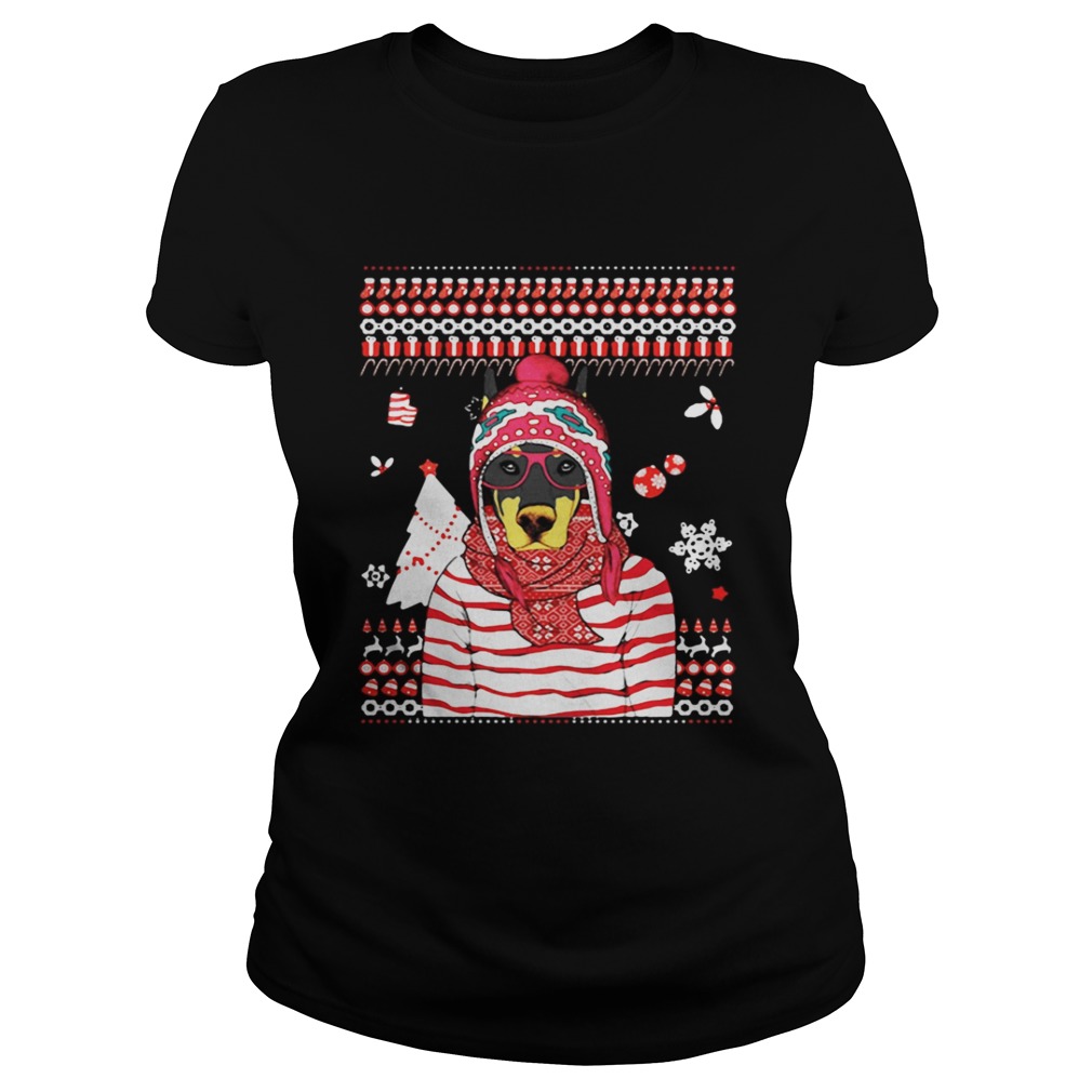 Christmas Doberman Pinscher Sweat Shirt Christmas Doberman Pinscher Sweat Shirt