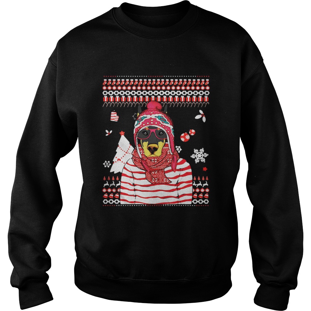 Christmas Doberman Pinscher Sweat Shirt Christmas Doberman Pinscher Sweat Shirt
