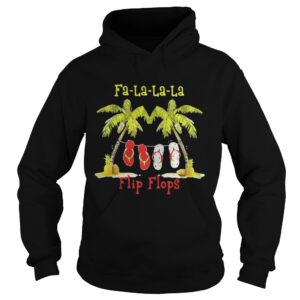 Christmas Falalala flip flops shirt