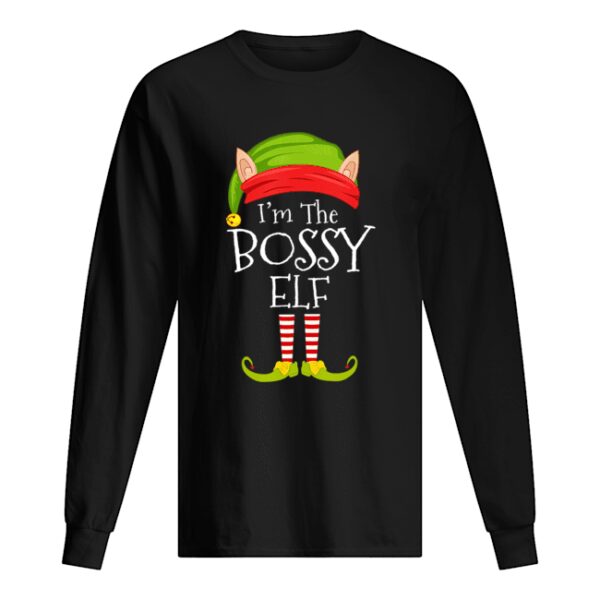 Christmas Family Matching Costume I’m The Bossy Elf Xmas T-Shirt