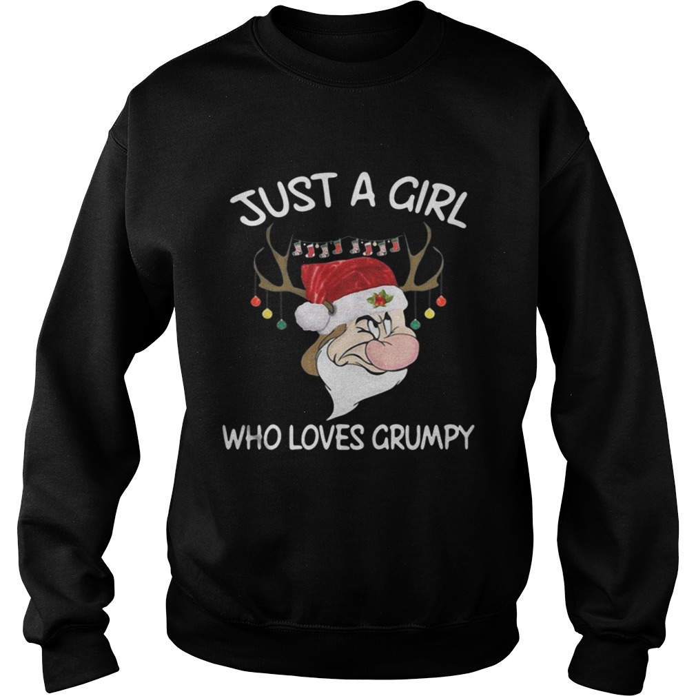 Christmas Grumpy Reindeer Just A Girl Who Loves Grumpy Shirt Christmas Grumpy Reindeer Just A Girl Who Loves Grumpy Shirt