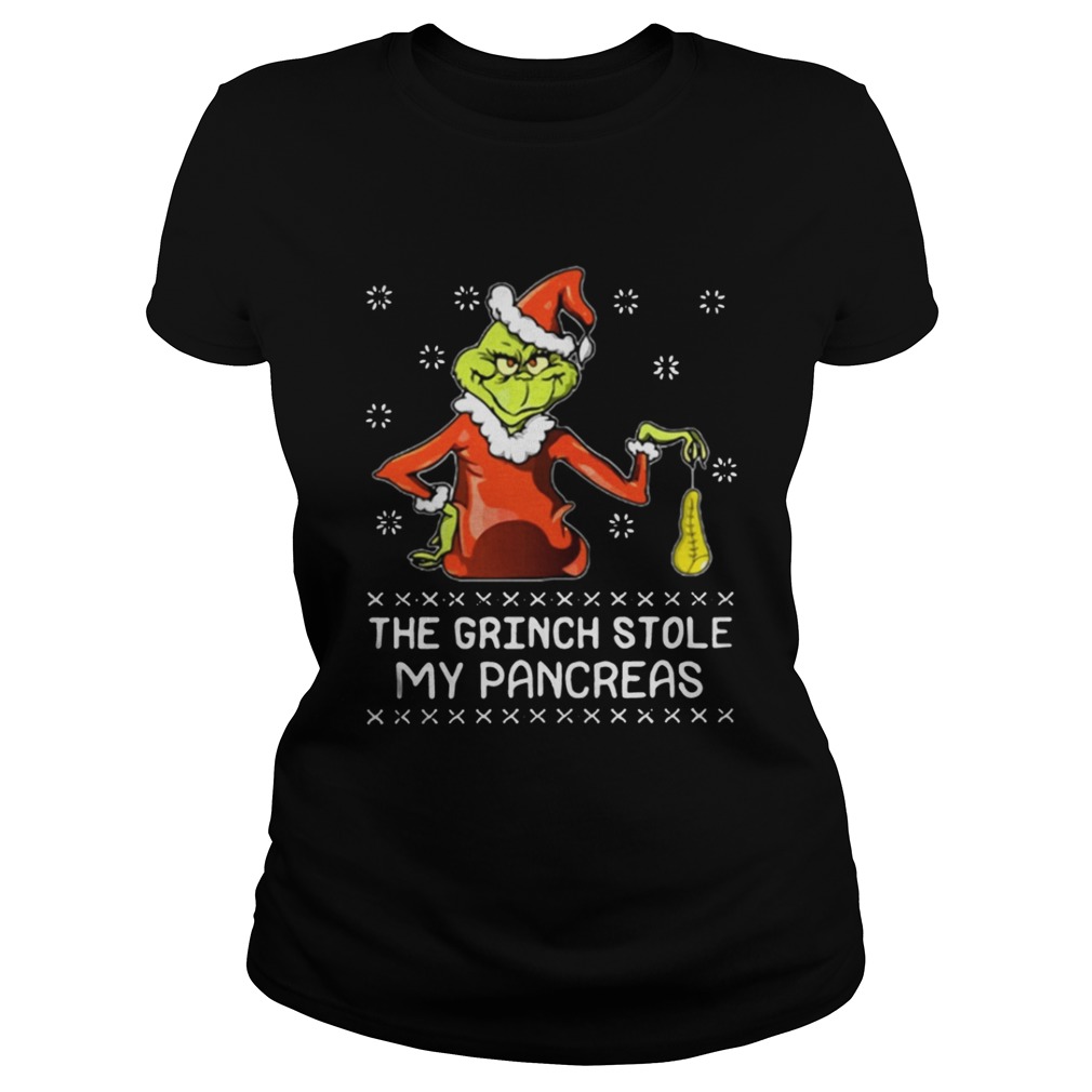 Christmas The Grinch stole my pancreas shirt Christmas The Grinch stole my pancreas shirt