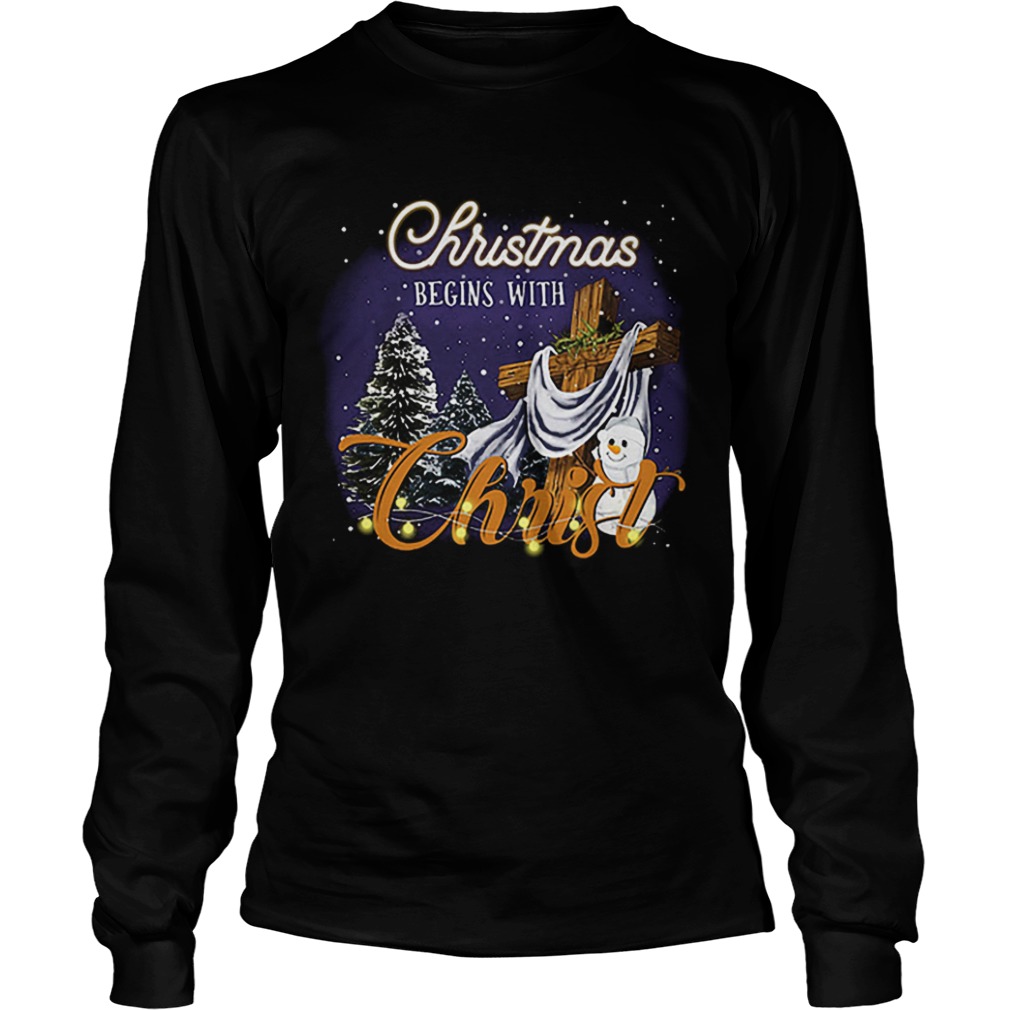 Christmas begins with Christ shirt Christmas begins with Christ shirt