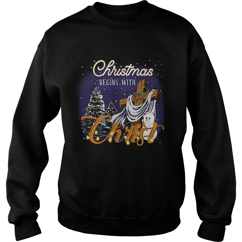 Christmas begins with Christ shirt Christmas begins with Christ shirt