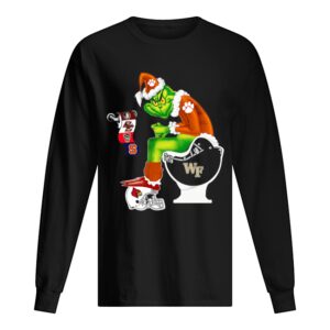 Clemson Tigers Grinch Santa Cardinals Arizona Wake Forest Demon Deacons Toilet shirt 1